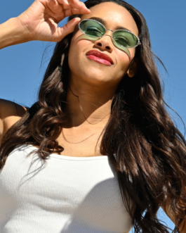 Desert Glow Rhinestone Sunglasses