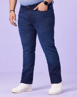 Plus Size Dark Indigo Flextech Stretch Kevin Fit Jeans?