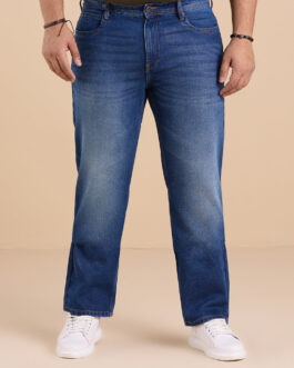 Plus Size Vintage Aged Blue Essence James Fit Stretch Jeans?