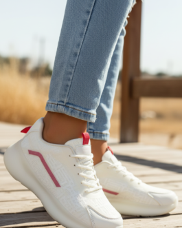 White Casual Sneaker For Women