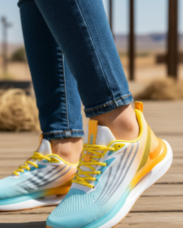 Yellow Casual Sneaker For Women