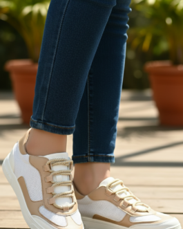 White Casual Sneaker For Women