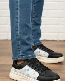 Black Casual Sneaker For Women