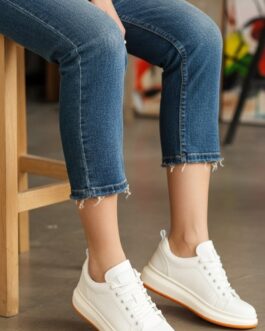 White Casual Sneaker For Women