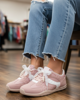 Pink Casual Sneaker For Ladies