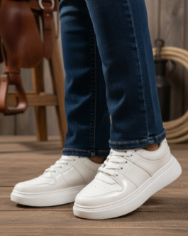White Casual Sneaker For Women