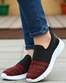 Red Casual Sneaker For Women