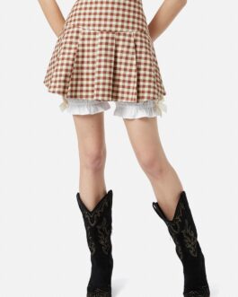 Saloon Gingham Skort