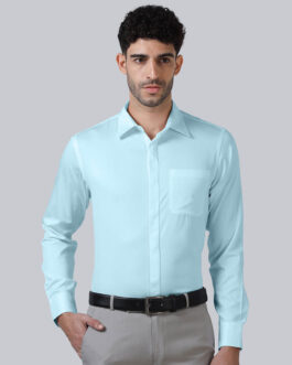 Bennet Sky Blue Shirt With Concealed Placket