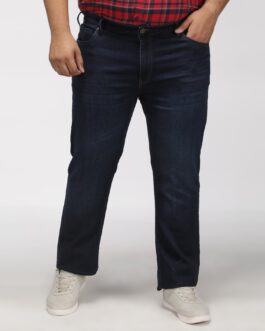 Plus Size Zach Fit Dark Wash Stretch Jeans For Men