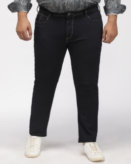 Plus Size Zach Fit  Dip Wash Knit Stretch Jeans For Men?