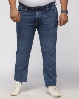 Plus Size Men Stretchable Kevin Fit Jeans - Dark Cloud Blue Wash