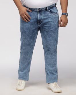 Plus Size Men Stretchable Zach Fit Jeans - Frosted Wash