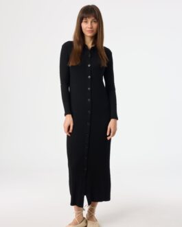 Black Cardi Maxi Dress