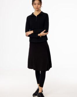 Black Short Flare Skirt