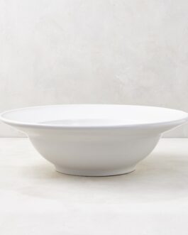 Bolinas Round Ceramic Serve Bowl with Trim