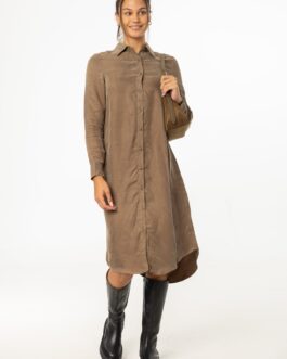 Brown Shirt Dress