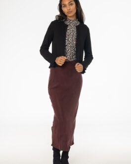 Burgundy Slip Skirt