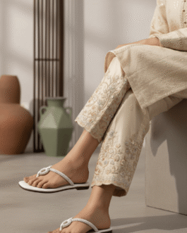White Casual Chappal