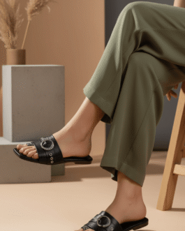 Black Casual Slipper
