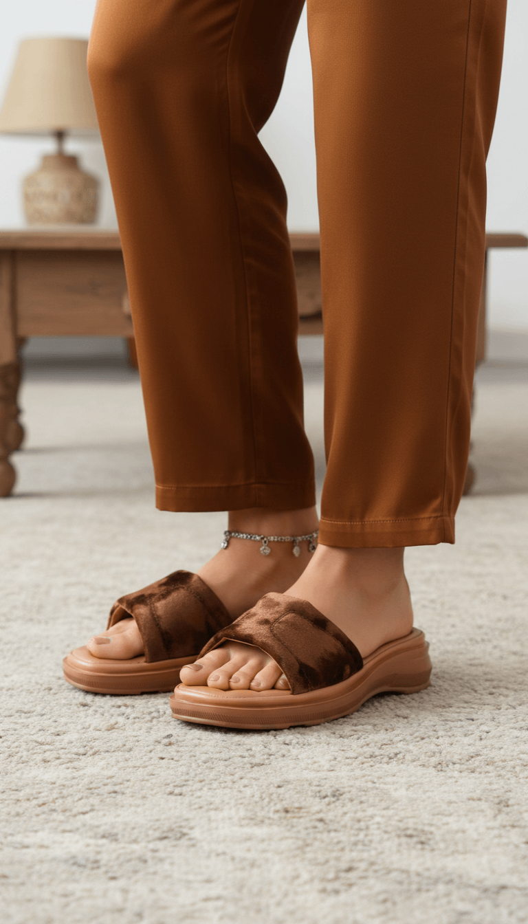 Brown Casual Softy For Women