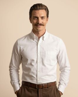 Regal Oxford Solid shirt in Cloud White
