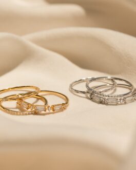 Diamond Stacking Ring Set