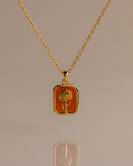 Birth Flower Charm Necklace