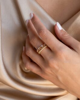 Crystal Stacking Ring Set