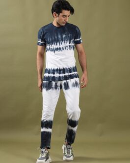Dark Indigo Tie And dye Co-Ord Set