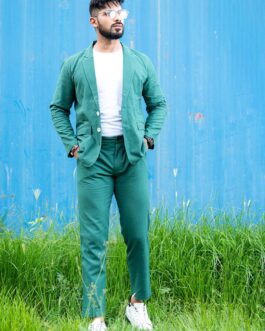 Green Linen Suit