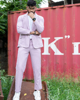Lilac Linen Suit