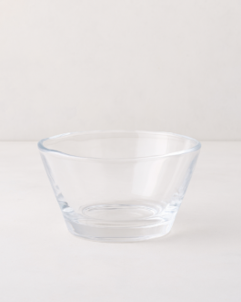 Scissor-Cut Glass Breakfast Bowl