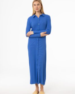 Cobalt Blue Cardi Maxi Dress