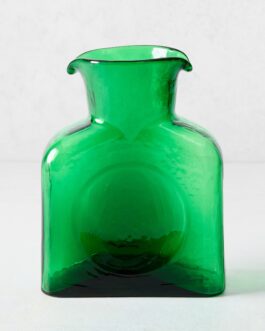 Cabell Green Square Glass Pitcher