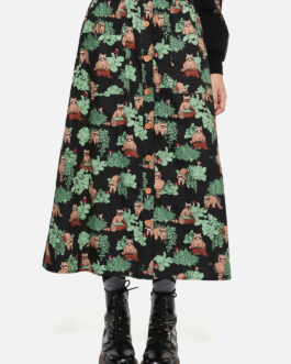 Haus Of Raccon Print Skirt