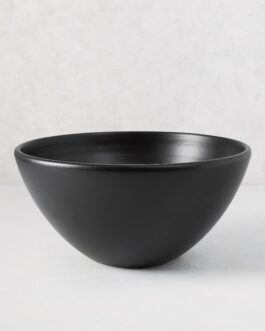 Little Wish Medium Matte Black Modern Serve Bowl