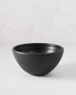 Little Wish Small Matte Black Modern Serve Bowl