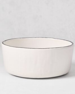 Little Wish Studio Black Rim Stoneware Bowl