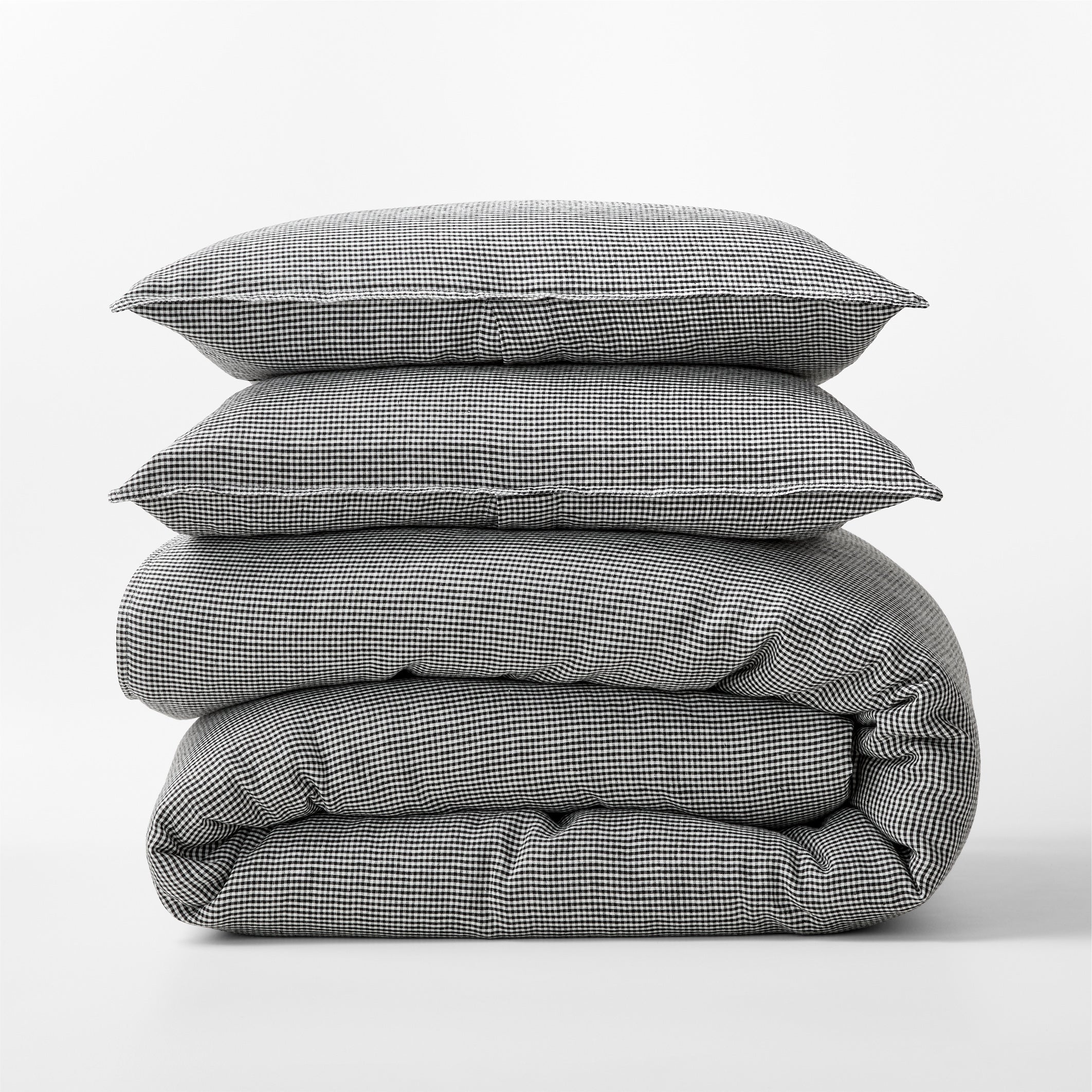 Little Wish Petite Gingham Linen Duvet Cover
