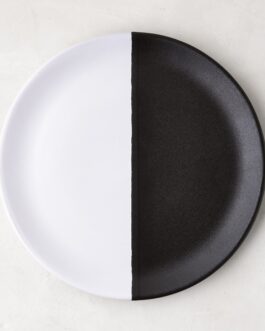 Little Wish Domino Half-Dipped Stoneware Salad Plate