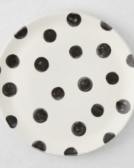 Little Wish Domino Painted Polka Dot Salad Plate