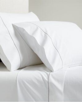 Grey Diamond Percale Sheet Set