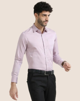 Cambridge Giza Cotton Shirt In Dusty Rose