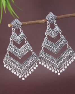 Women Oxidised Zinc Alloy Earrings