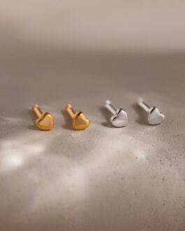 Tiny Heart Studs