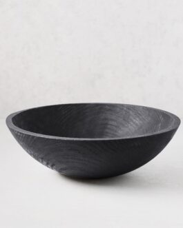Ebonized Wood Bowl 15"
