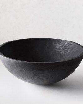 Ebonized Wood Bowl 21"