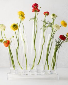 Elli Large Scissor-Cut Glass Vase
