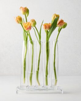 Elli Small Scissor-Cut Glass Vase